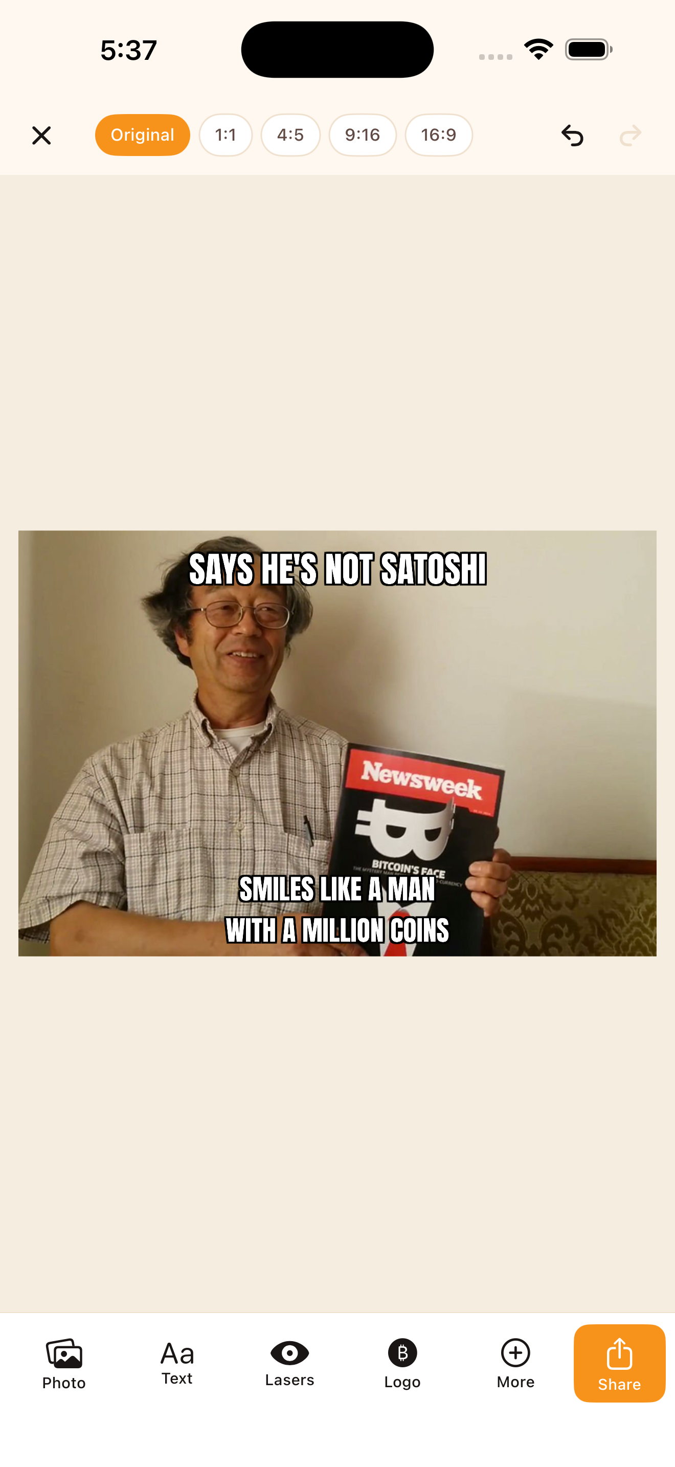 Dorian Nakamoto Bitcoin Classic template